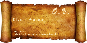 Olasz Verner névjegykártya